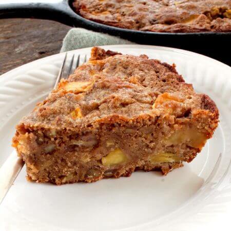 Apple Pecan Skillet Brownie