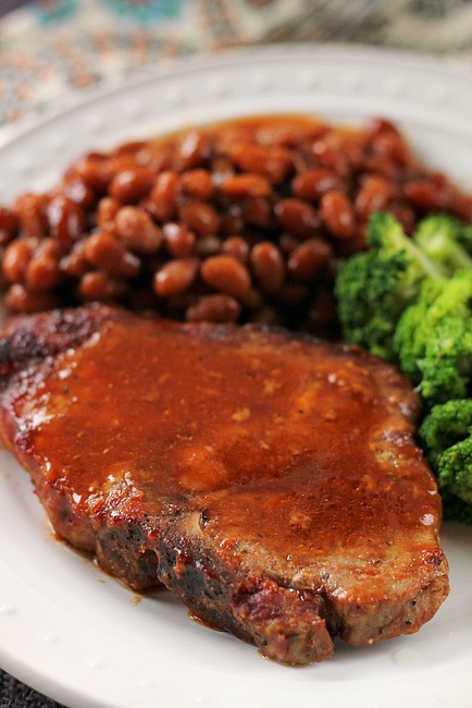 Baked Pork Chops with Beans - Bunny's Warm Oven