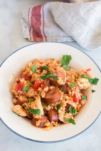Chicken Sausage and Pepper Rice