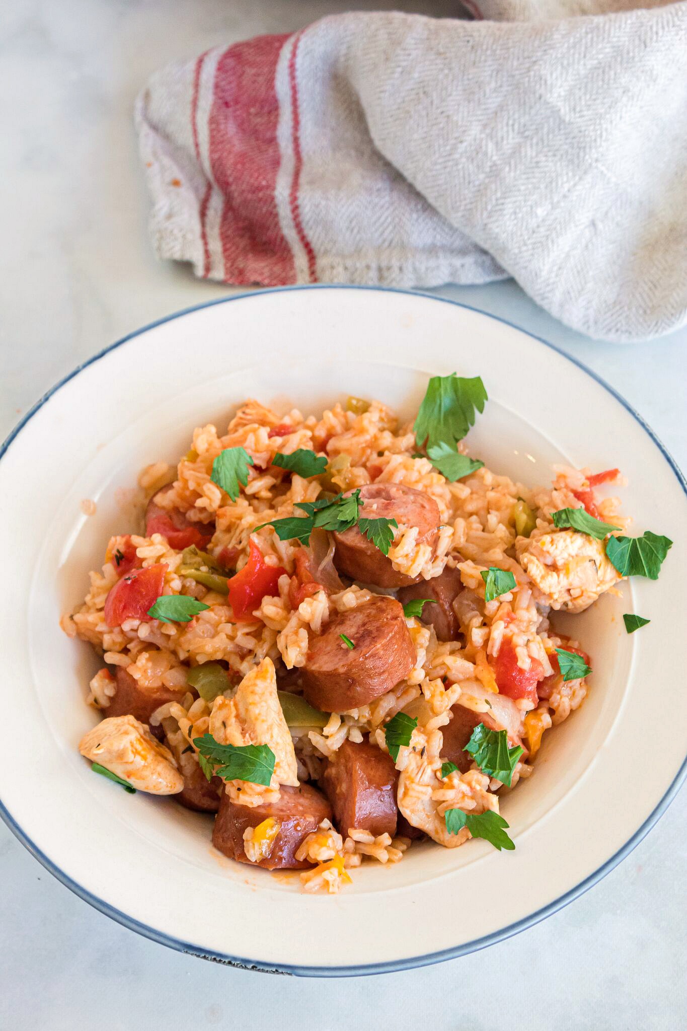 Chicken Sausage and Pepper Rice