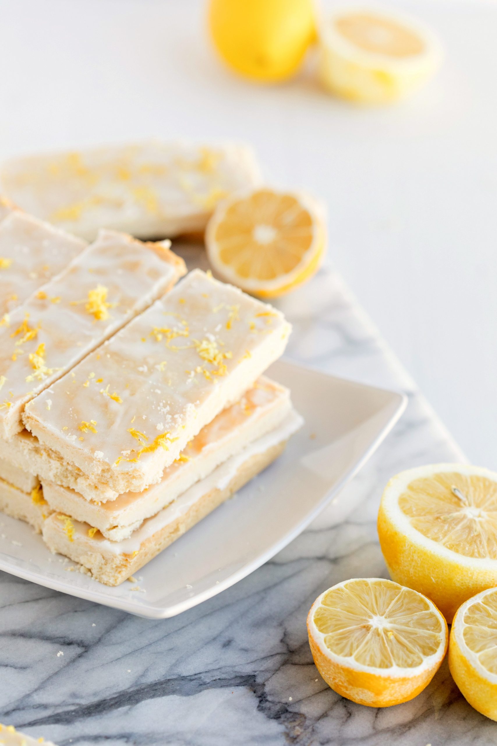English Lemon Shortbread Strips - Bunny's Warm Oven