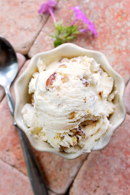 2 Ingredient Ice Cream without a Machine - Butter Pecan