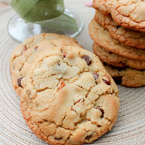 Chocolate Chip Cream Cheese Puff Pastry Cookies - Bunny's Warm Oven