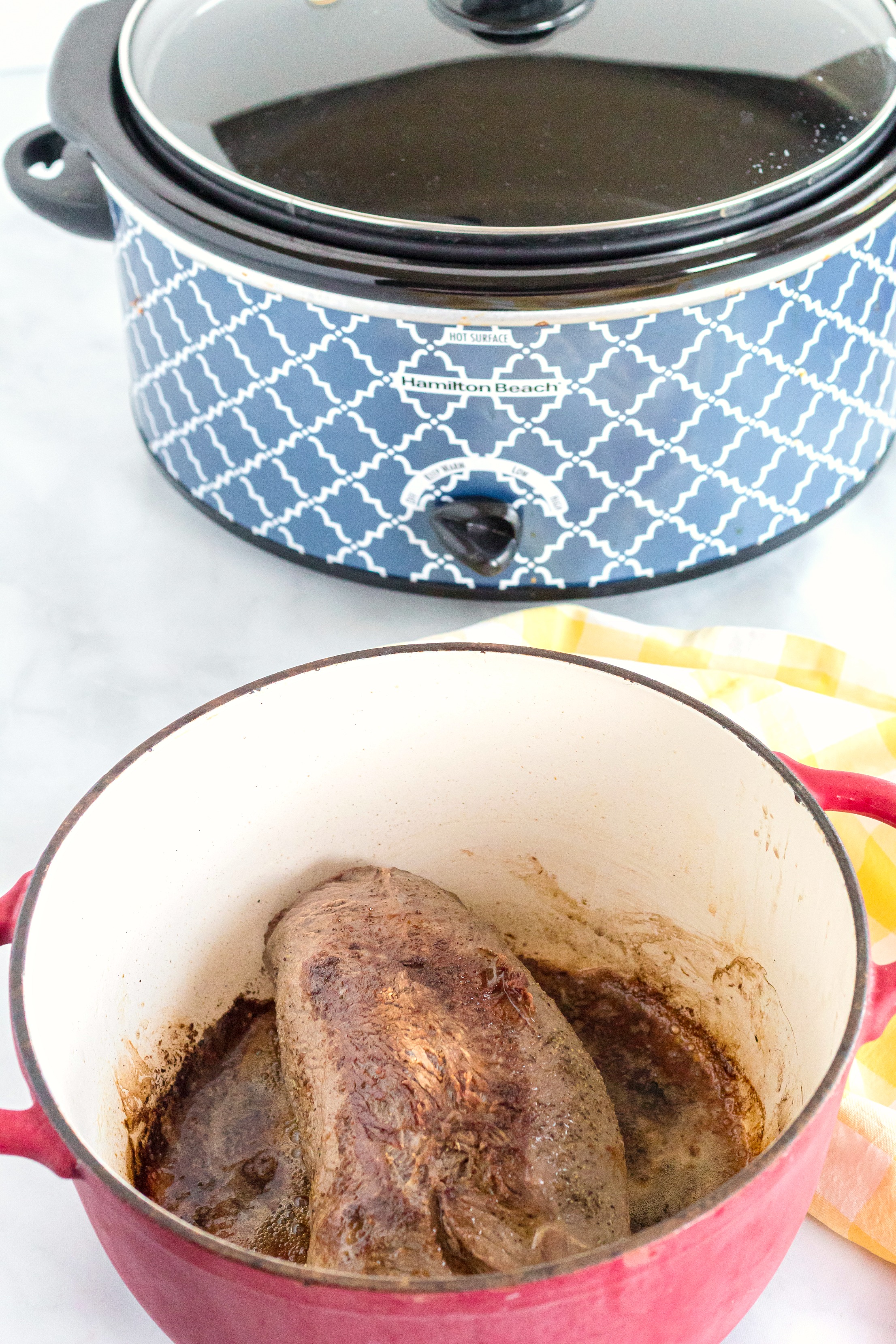 Crock Pot Roast Beef with Sour Cream Gravy