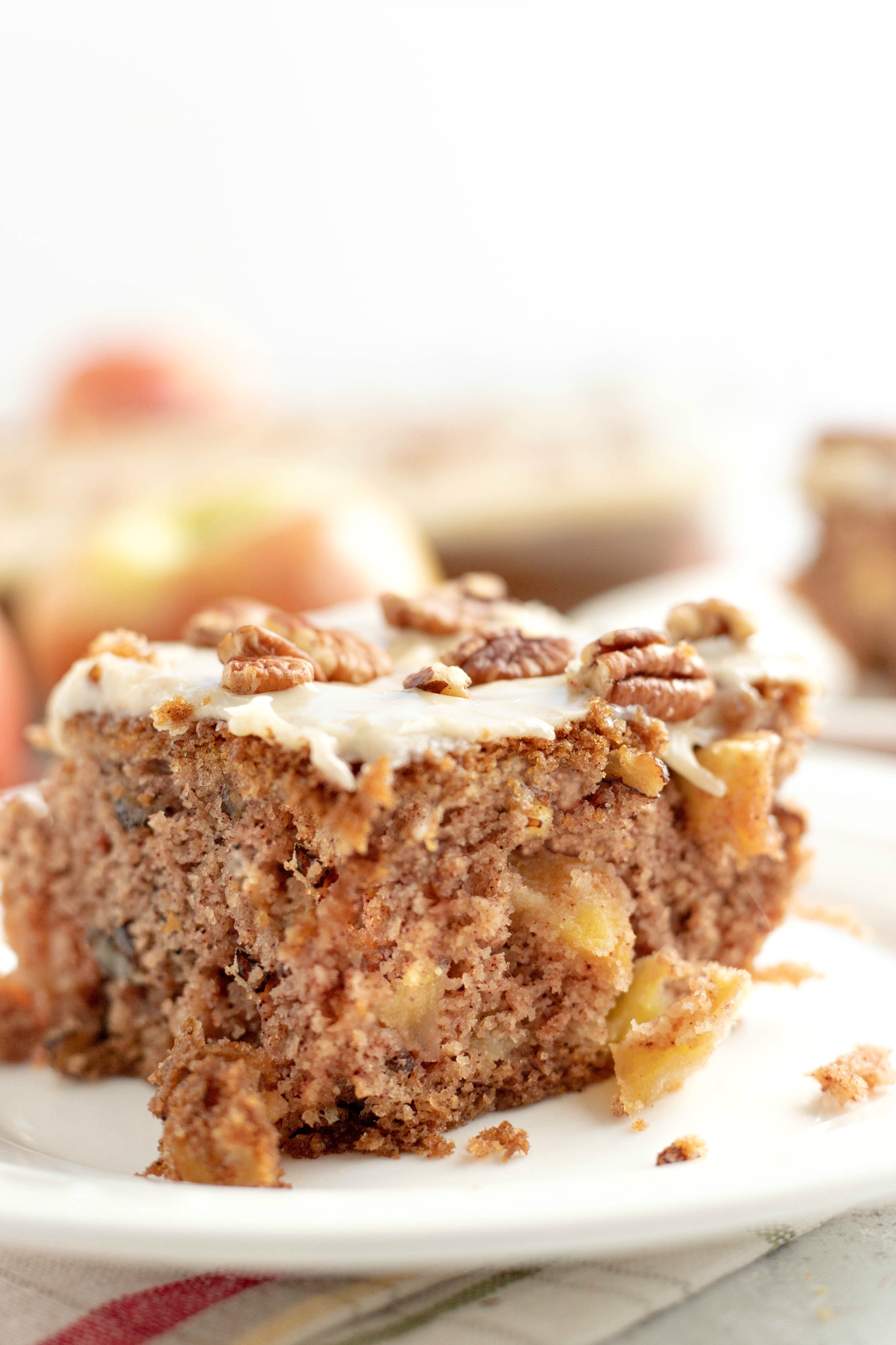 Chunky Apple Cake with Browned Butter Frosting - Bunny's Warm Oven