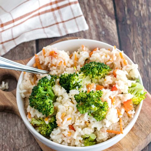 rice and vegetables slow cooker