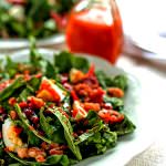Fresh Spinach Salad with dressing