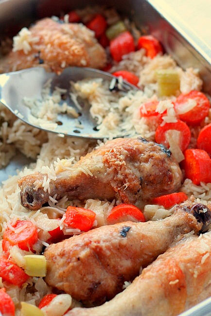 Chicken Rice Pilaf Casserole