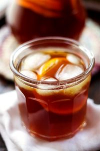 Homemade Orange Flavored Ice Tea
