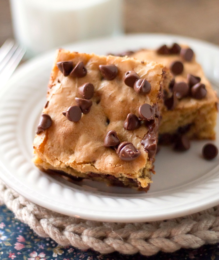 Peanut Butter Chocolate Chip Brownies Bunnys Warm Oven