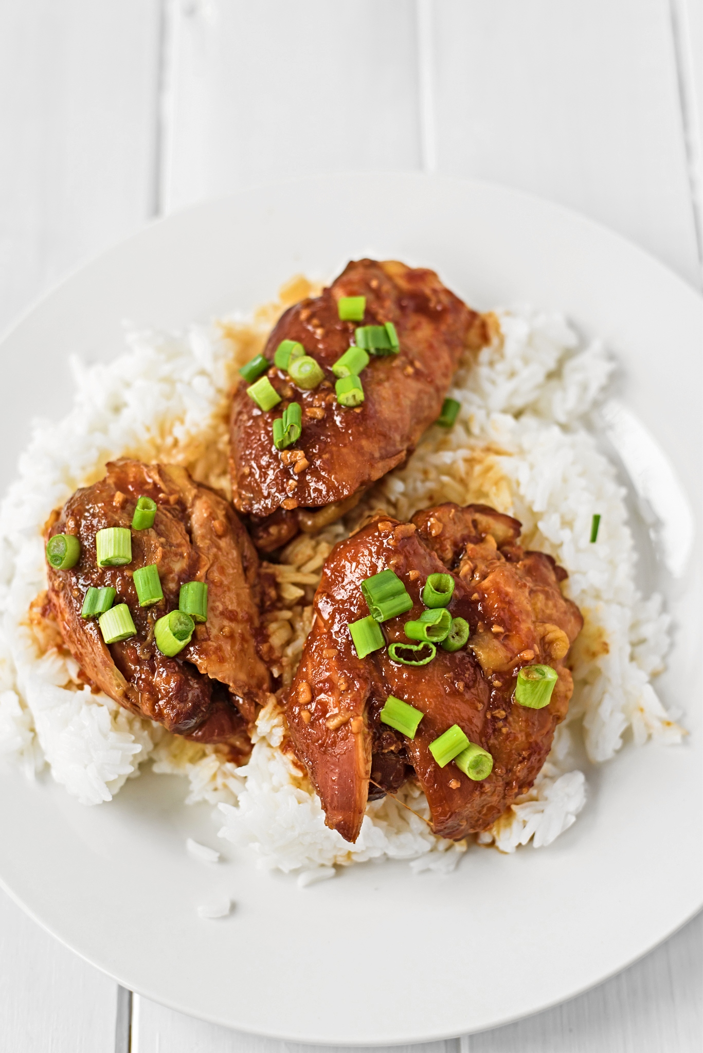 Crock Pot Garlic & Honey Chicken Thighs - Bunny's Warm Oven