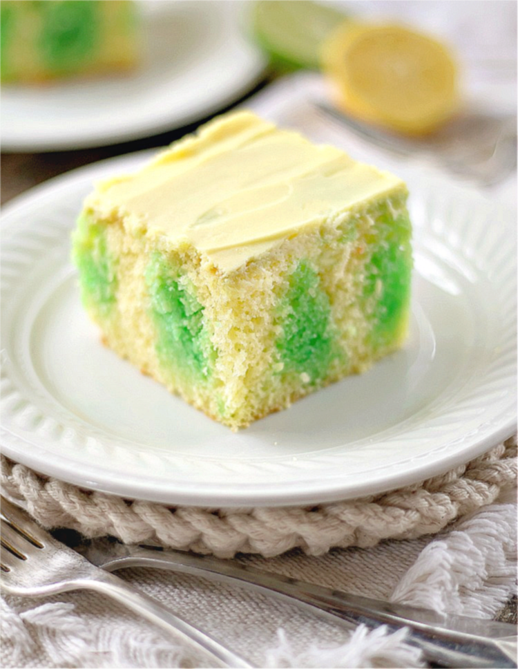 Lemon Lime Poke cake