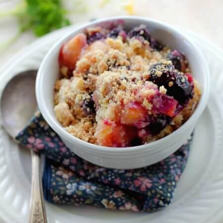 Old Fashioned Peach Blueberry Dessert