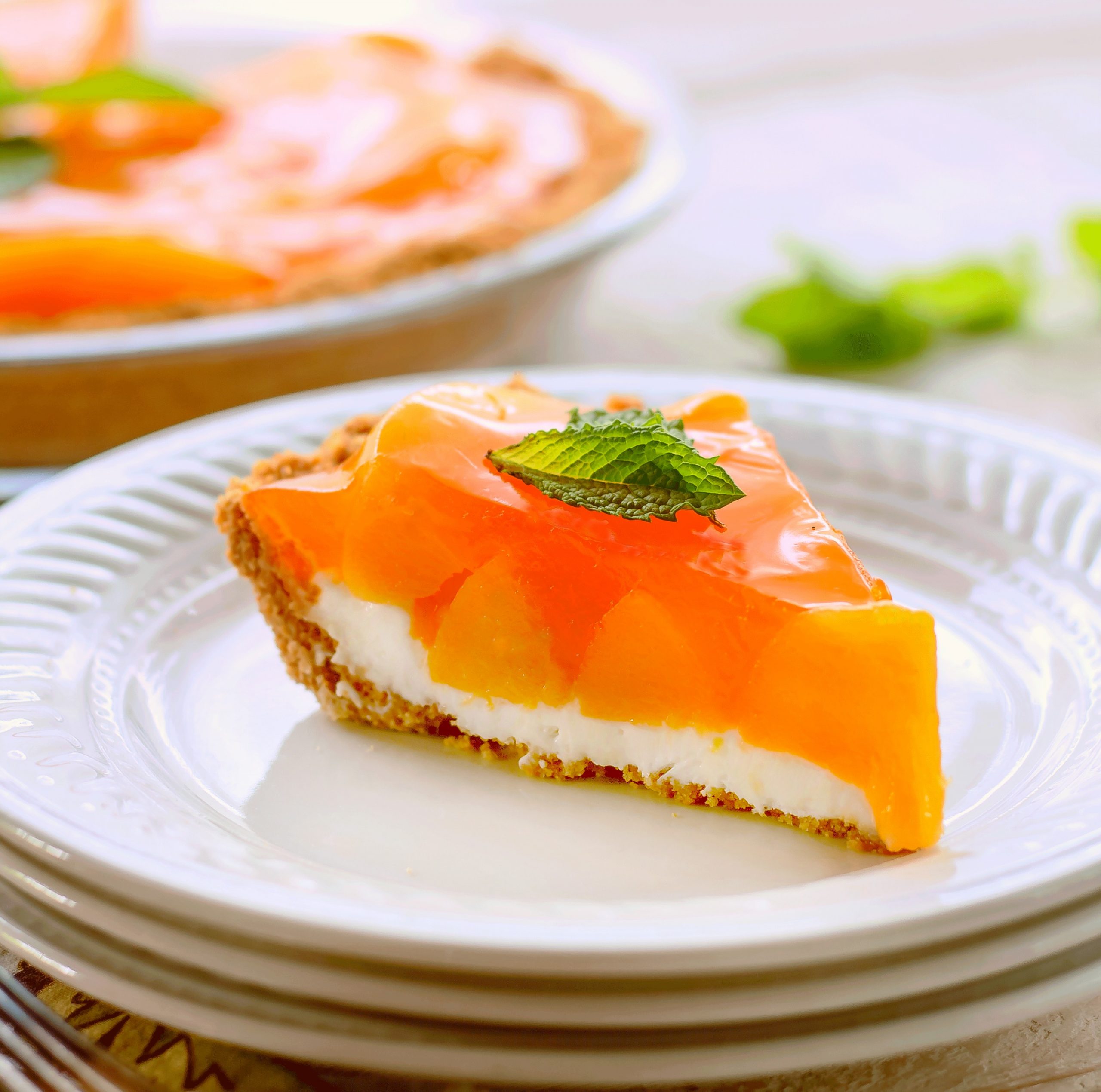 Creamy Peach Pie Bunny's Warm Oven