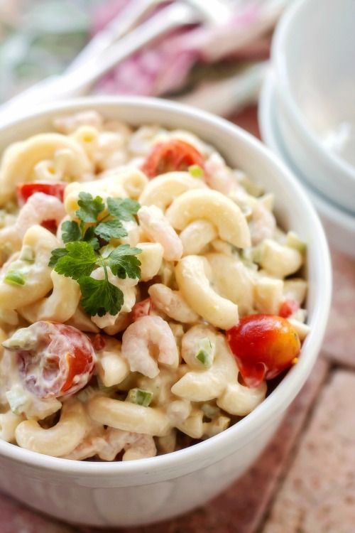 Shrimp Macaroni Salad - Bunny's Warm Oven