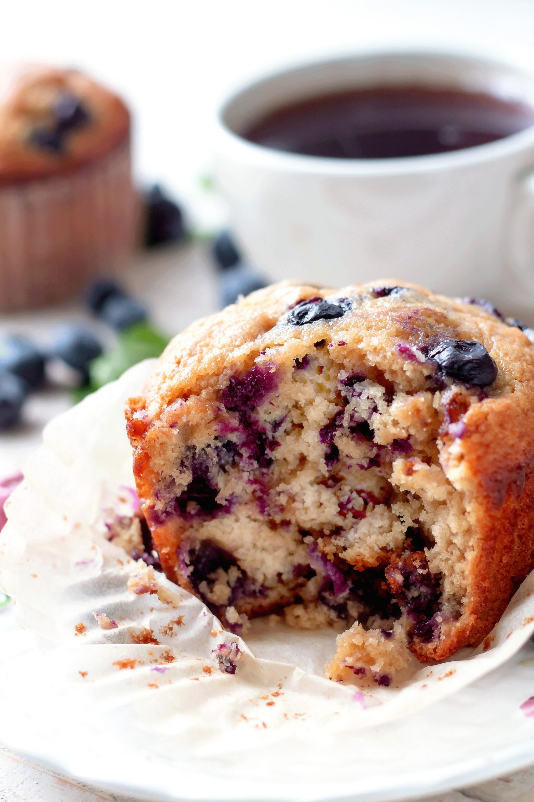 Sour Cream Blueberry Muffins-image