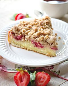 Strawberry Coffee Cake with Crumb Topping