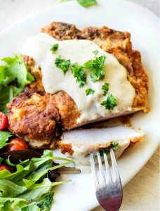 Fried Pork Chops with Milk Gravy