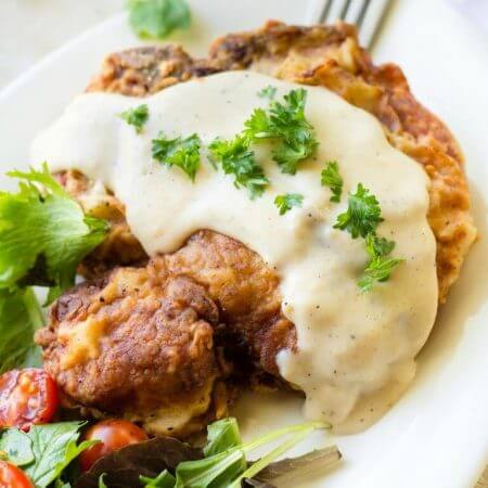 Fried Pork Chops and Milk Gravy