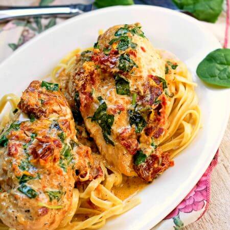 Crock Pot Tuscan Chicken