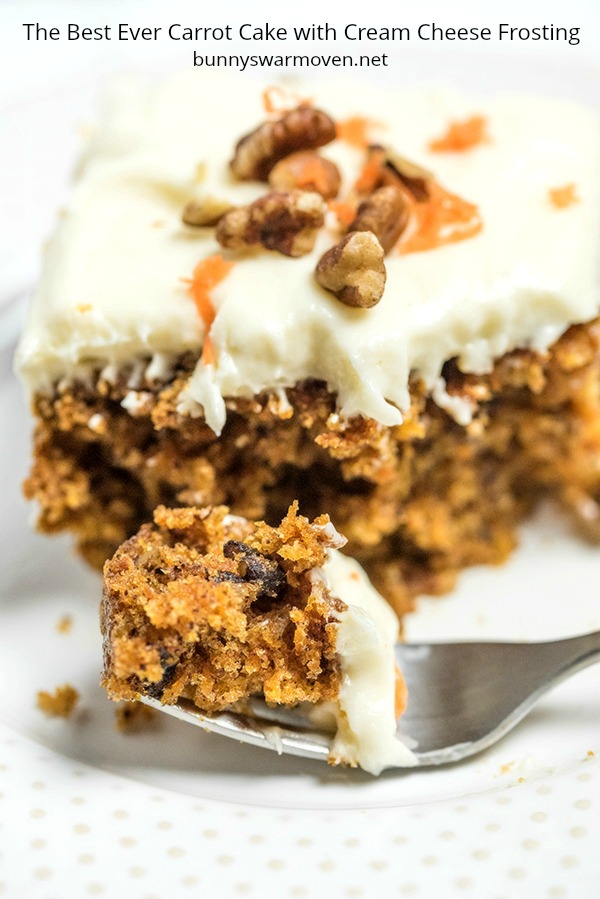 The best Carrot Cake with Cream Cheese Frositng