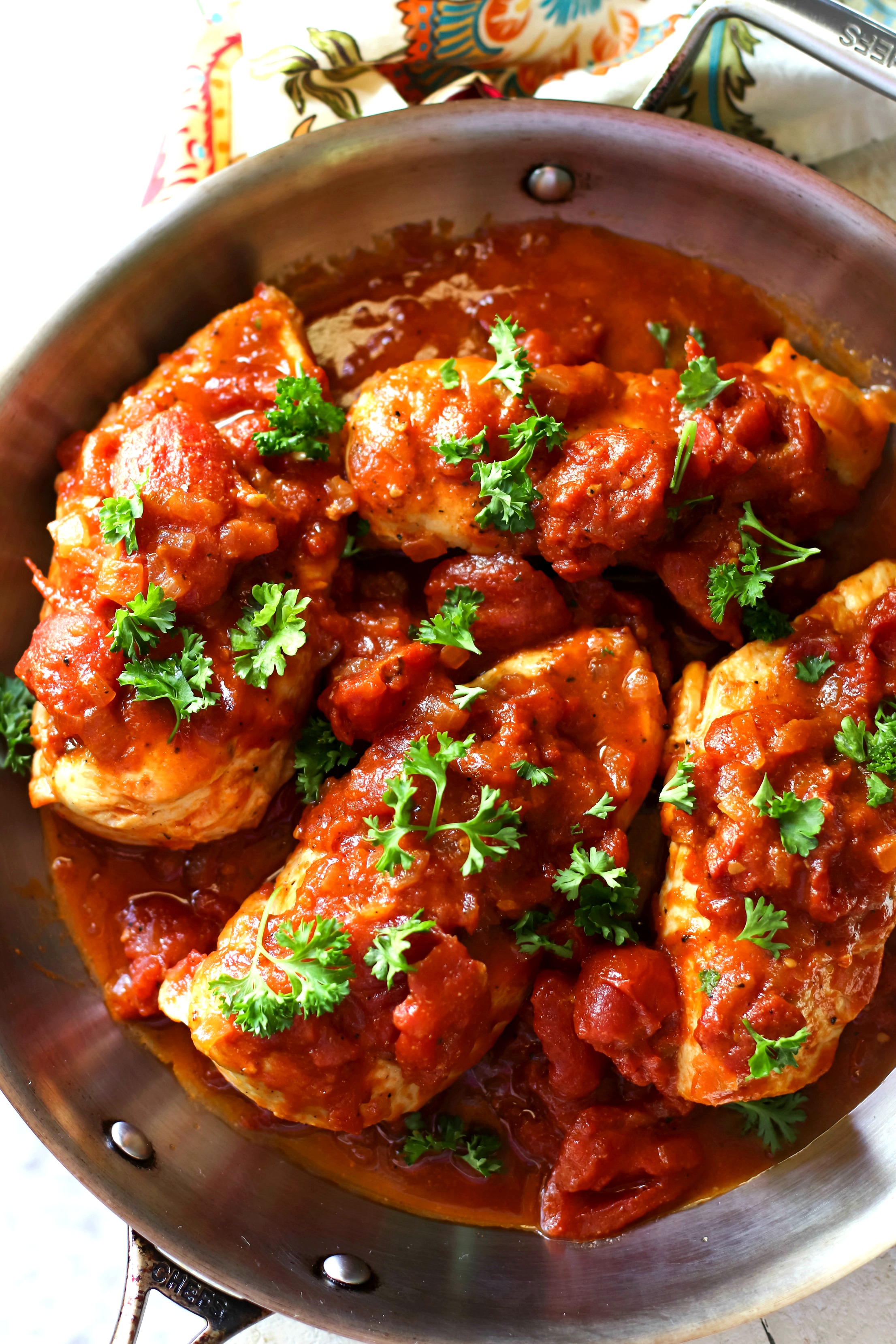 Skillet Tomato Chicken Breast Dinner - Bunny's Warm Oven