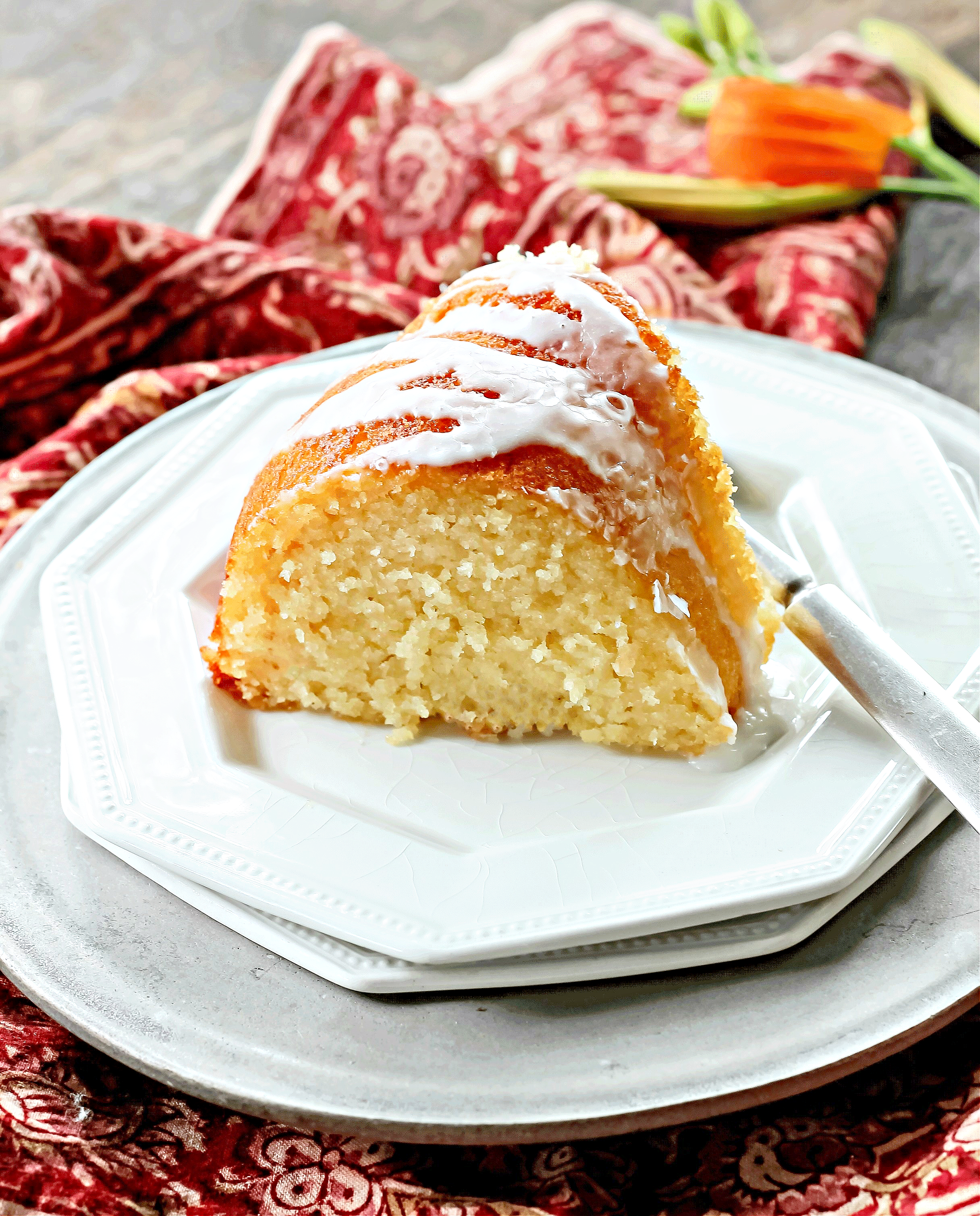 Glazed Lemon Ricotta Cake