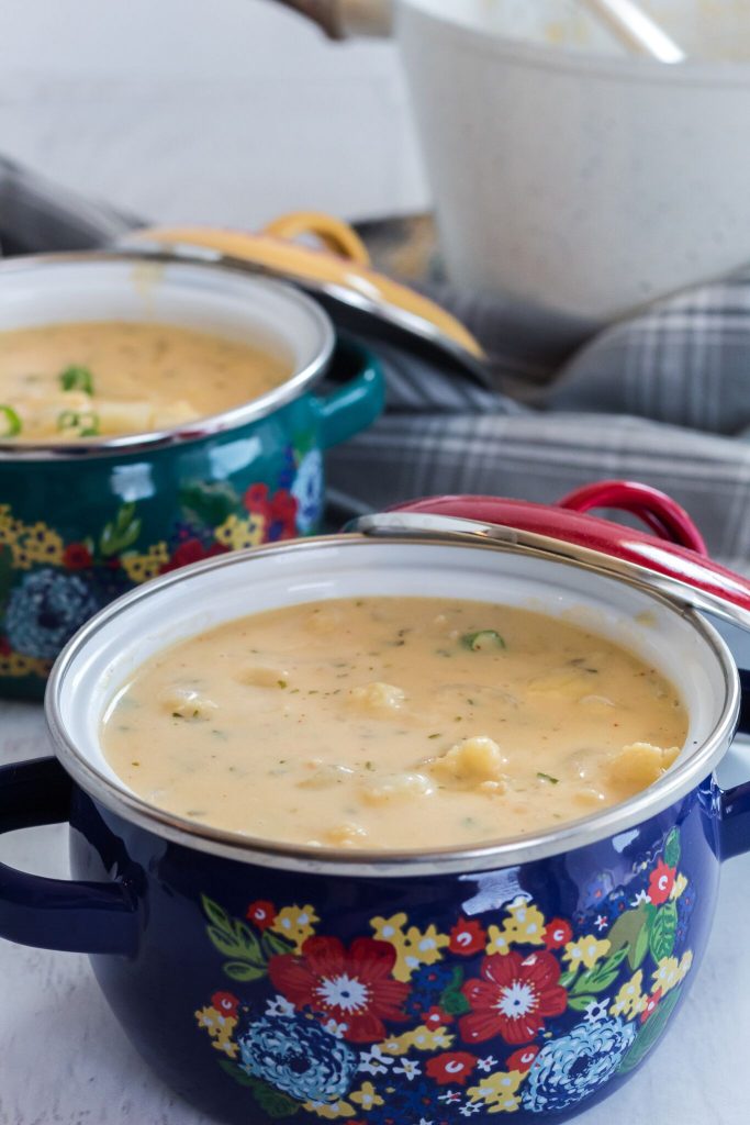 Cheesy Cauliflower Soup - Bunny's Warm Oven