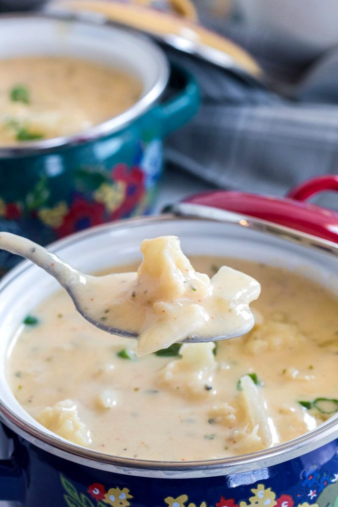 Cheesy Cauliflower Soup Bunny's Warm Oven
