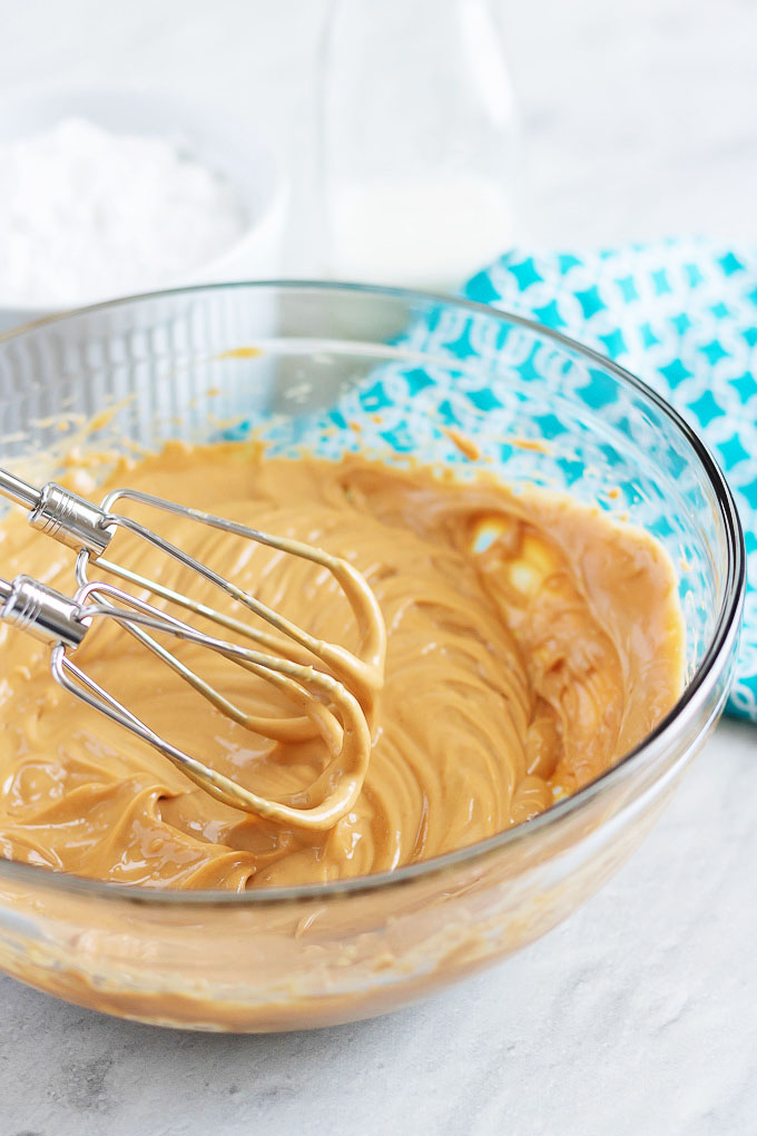 Chocolate Cake with Peanut Butter Frosting