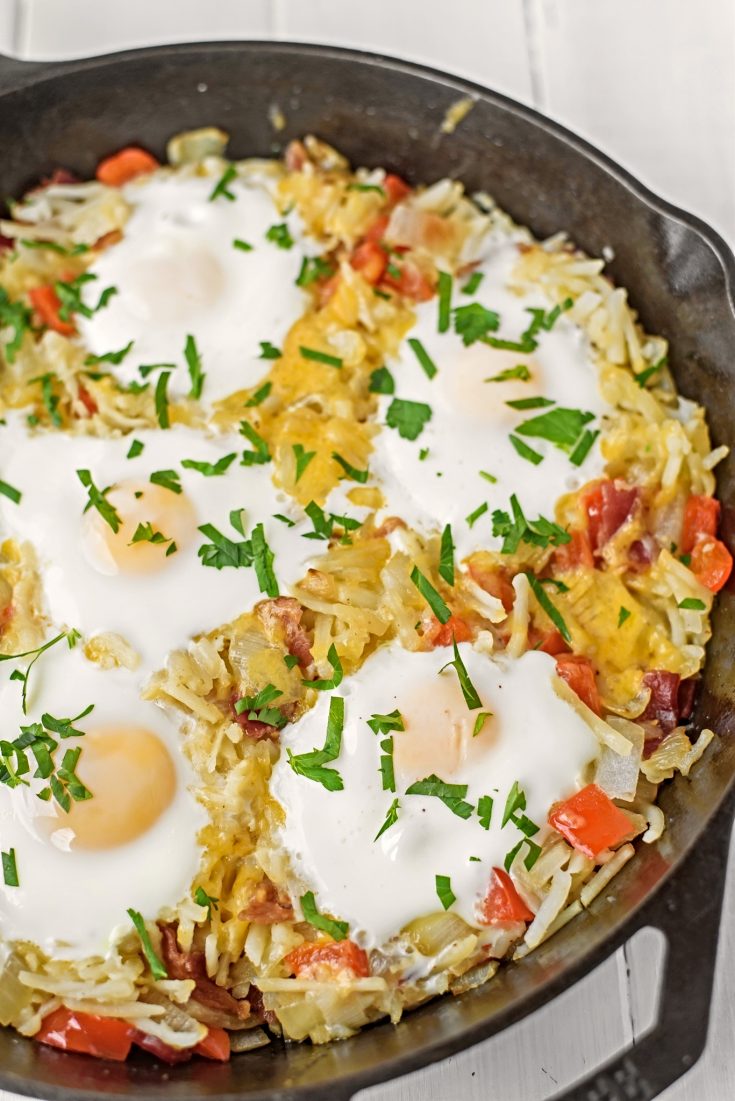 Skillet Hash Brown Breakfast - Bunny's Warm Oven