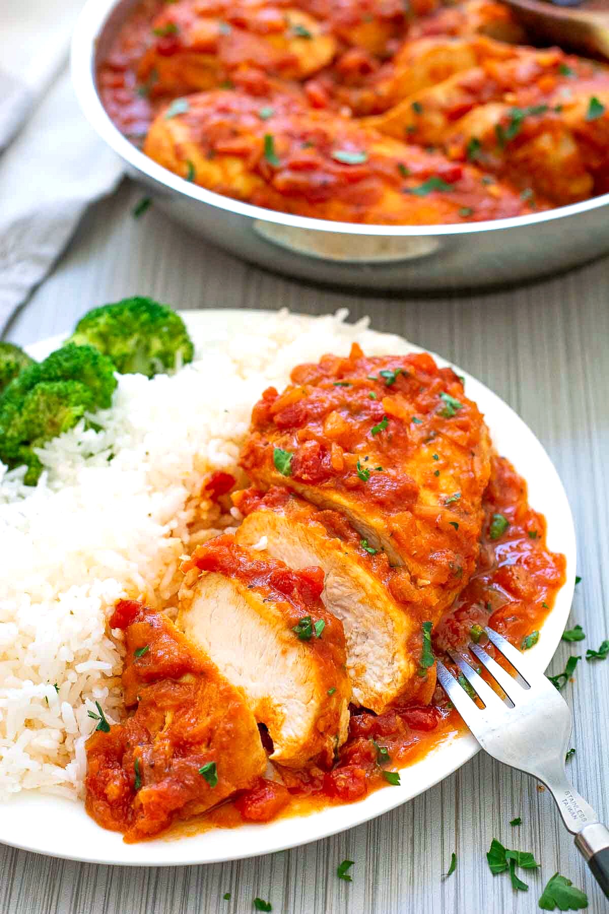 Skillet Tomato Chicken Breast Dinner - Bunny's Warm Oven