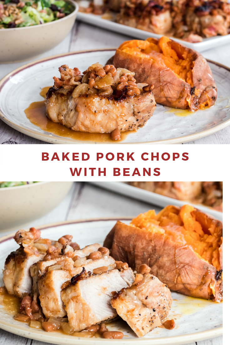 Baked Pork Chops and Beans