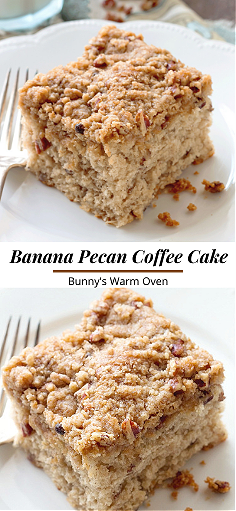 Banana Pecan Coffee Cake